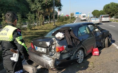 Samsun'da Lastiği Patlayan Otomobil Takla Attı Açıklaması 2 Yaralı