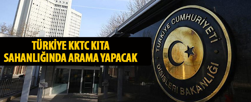 Türkiye KKTC'nin kıta sahanlığında arama yapacak