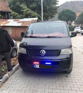Zonguldak'ta Çakarlı Araca 2 Bin 4 TL Ceza