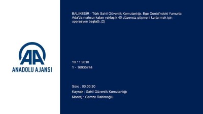 Adada Mahsur Kalan Göçmenler İçin Kurtarma Operasyonu Başlatıldı