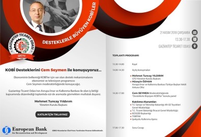 Kobi Toplantısı Cem Seymen'in Moderatörlüğünde GTO'da Yapılacak