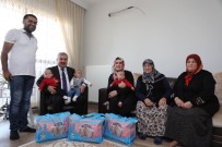 UZUN ÖMÜR - Başkan Baran Yeni Doğan Üçüzleri Ziyaret Etti