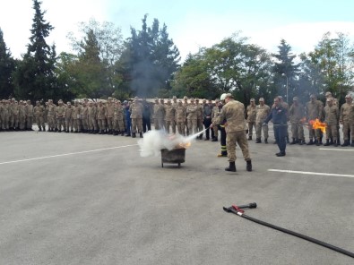 Jandarma Personeline Yangın Eğitimi