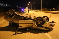 Otomobil Takla Attı Açıklaması 3 Yaralı