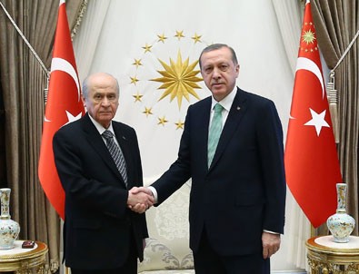 Cumhurbaşkanı Erdoğan Bahçeli'yi kabul etti