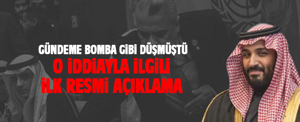 Gündeme bomba gibi düşen iddia ile ilgili ilk resmi açıklama