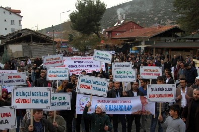 Isparta'da 'Devlet Millet El Ele Uyuşturucuya Hayır' Yürüyüşü