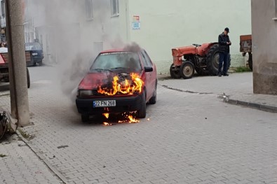 LGP'li Otomobil Alev Alev Yandı