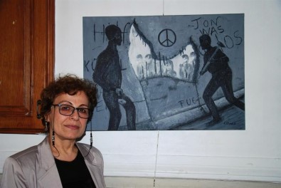 Ekmekçi, Berlin Duvarı'nın Yıkımını Fırçasıyla Anlattı