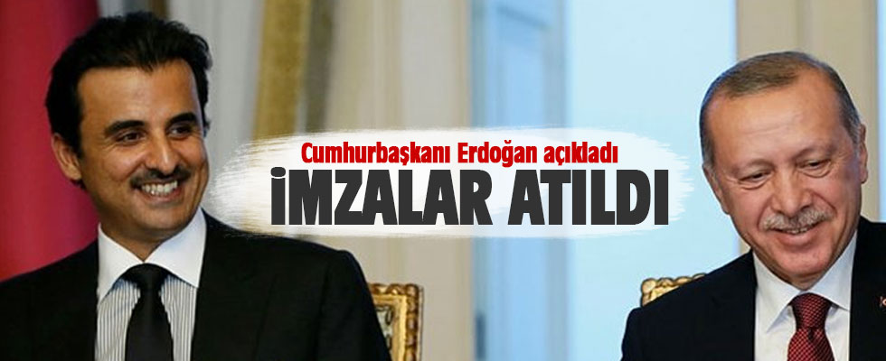 Başkan Erdoğan-Al Temim görüşmesi sonrası açıklamalarda bulundu.