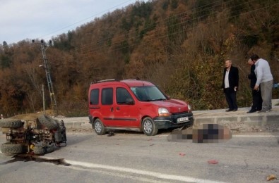 Otomobilin Çarptığı ATV Sürücüsü Hayatını Kaybetti