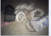 ELEKTRİK KABLOSU - Durdurulan Araçtan Çalıntı Malzemeler Ele Geçirildi