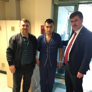 Başkan Cankul, Gazi Kamil Kaldemir'i Hastanede Ziyaret Etti