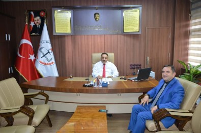 Başkan Şimşek'ten Milli Eğitim Müdürüne Ziyaret