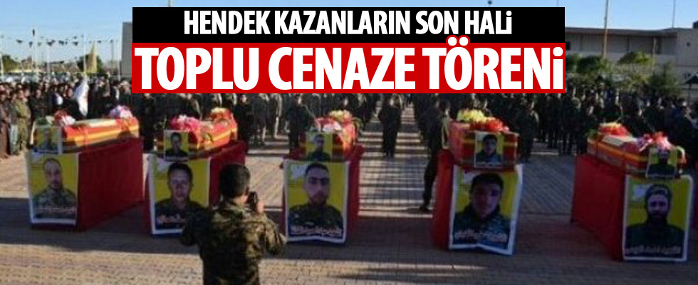 YPG'lilere toplu cenaze töreni