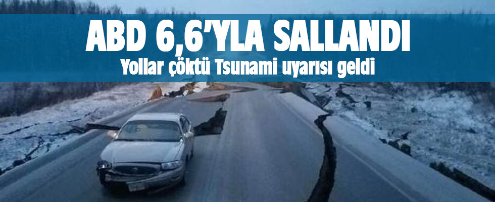 6, 6 ile sallandı, çok sayıda yol çöktü!