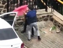 DAYAK - Sokak ortasında kadına şiddet