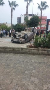 Adana'da Otomobil Takla Attı Açıklaması 2 Yaralı