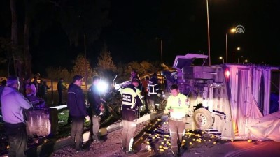Muğla'da Kamyon İle Otomobil Çarpıştı Açıklaması 2 Ölü, 1 Yaralı