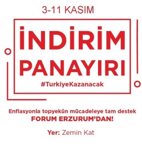 Forum Erzurum'da 'İndirim Panayırı' Başlıyor