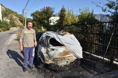Kumluca'da Araç Yangını
