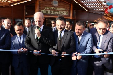Nevşehir'de Kurtulmuş'un Katılımıyla Millet Kıraathanesi Açıldı