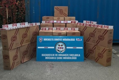 Kocaeli'de 77 Bin 500 Paket Kaçak Sigara Ele Geçirildi