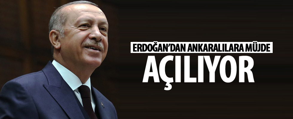 Cumhurbaşkanı Erdoğan'dan Anakarlılara müjde