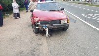 BOLAMAN - Fatsa'da Trafik Kazası Açıklaması 2 Yaralı