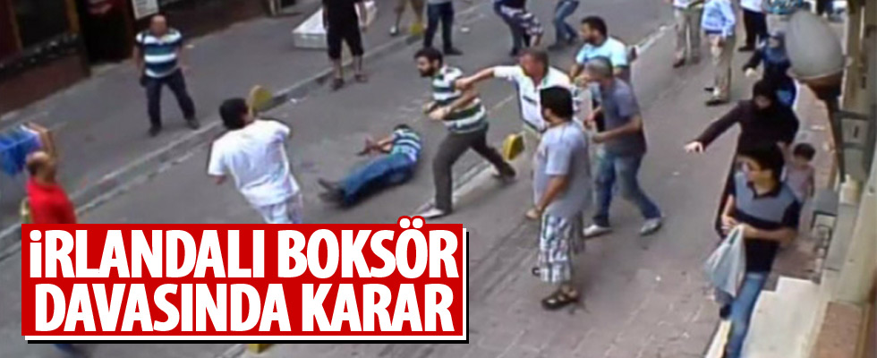 'İrlandalı Boksör' davasında karar