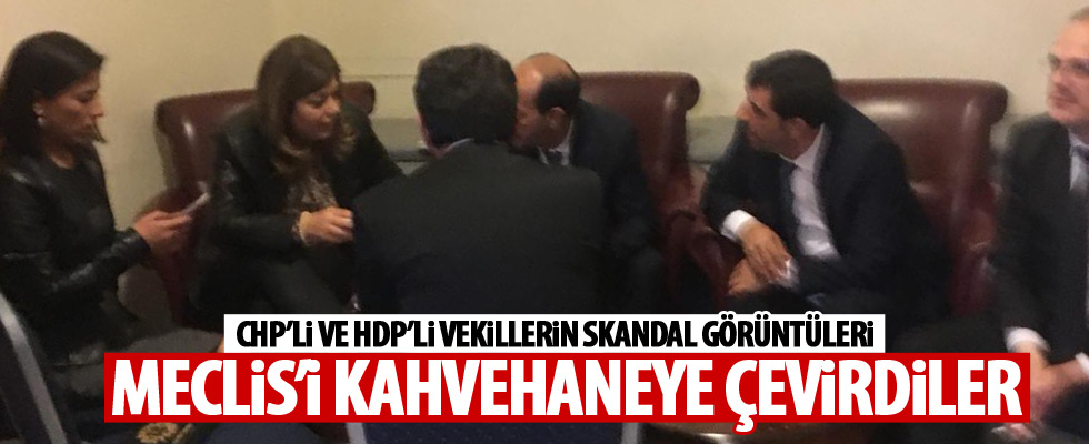 Meclis'te skandal görüntüler