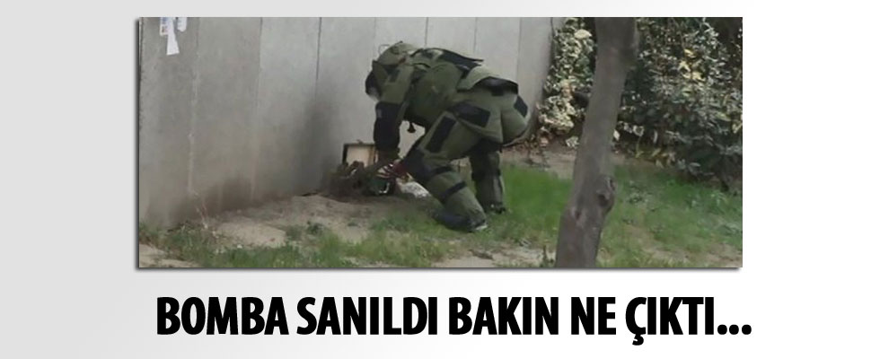 Şüpheli paketten çiçek çıktı