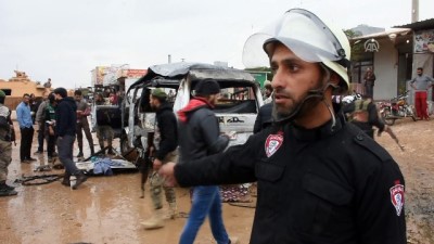 Azez'de Bugün İkinci Kez Bombalı Araç Patladı Açıklaması 7 Yaralı