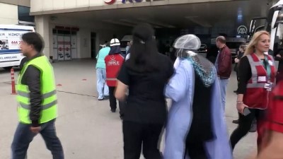 Düzce'de Hastanede Deprem Ve Yangın Tatbikatı