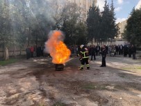 YANGIN TATBİKATI - İtfaiye Ekiplerinin Eğitimleri Sürüyor