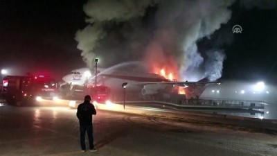 Konya'da Uçak Restoranda Yangın