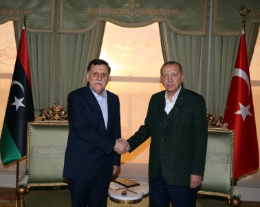 Libya Başkanlık Konseyi Başkanı Al-Sarraj'ı Kabul Etti