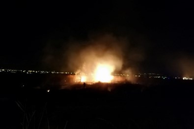Mogan Gölü'nde Sazlık Yangını