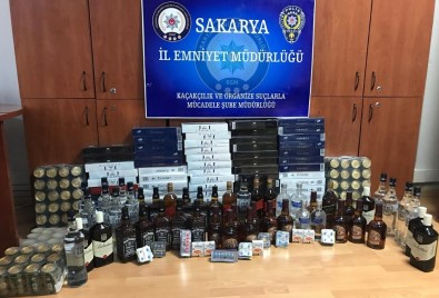 Sakarya'da Kaçak Sigara Ve İçki Operasyonu