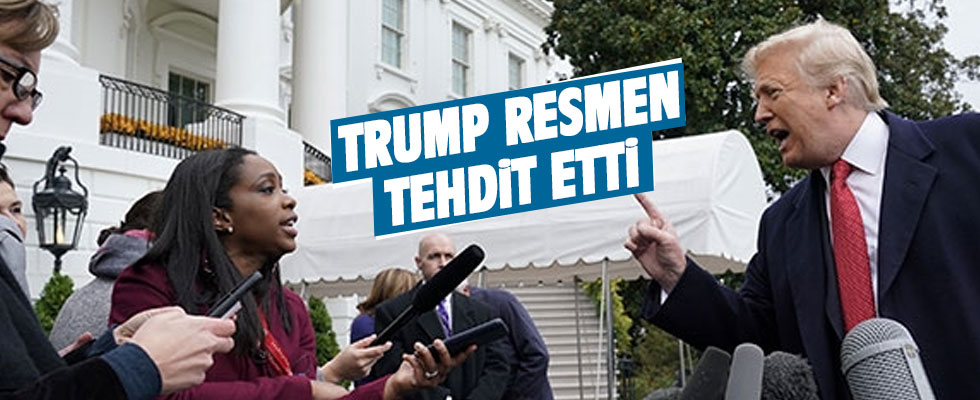 Trump resmen tehdit etti!