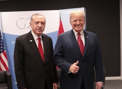Cumhurbaşkanı Erdoğan, ABD Başkanı Trump'la Bir Araya Geldi