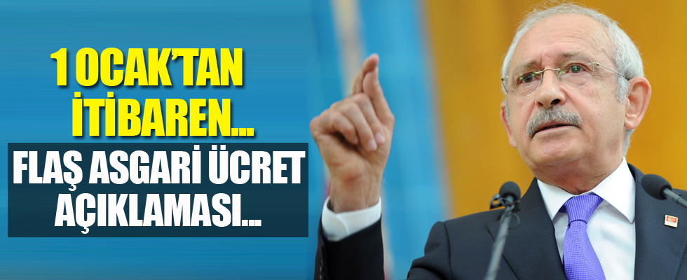 Kılıçdaroğlu'ndan flaş asgari ücret açıklaması...