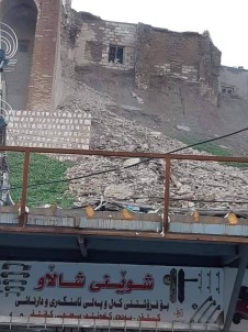 Erbil Kalesi'nin Bazı Bölümleri Aşırı Yağışlarda Çöktü