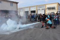 ERKILET - Kocasinan'ın Atölyesinde Nefes Kesen Yangın Tatbikatı