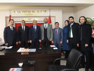 MHP İl Başkanı Salih Aksu'ya Hayırlı Olsun Ziyareti