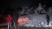 GÜNLÜCE - Muğla'nın Yüksek Kesimlerine Kar Yağdı