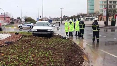 Ünye'de Tır Otomobile Çarptı Açıklaması 1 Yaralı