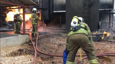 Bitkisel Yağ Fabrikasında Yangın