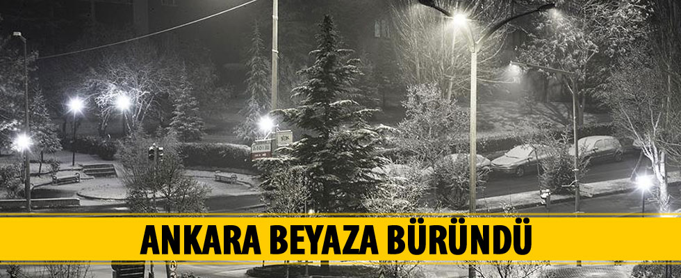 Ankara beyaza büründü