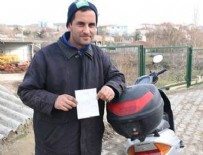 TRAFİK TESCİL - Motosiklet sürücüsüne 'emniyet kemeri' cezası